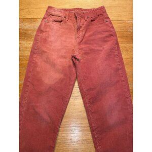 American Eagle Womens Corduroy Pants Red Size 2